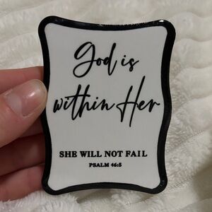 “God is within her” Psalm 46:5 magnet